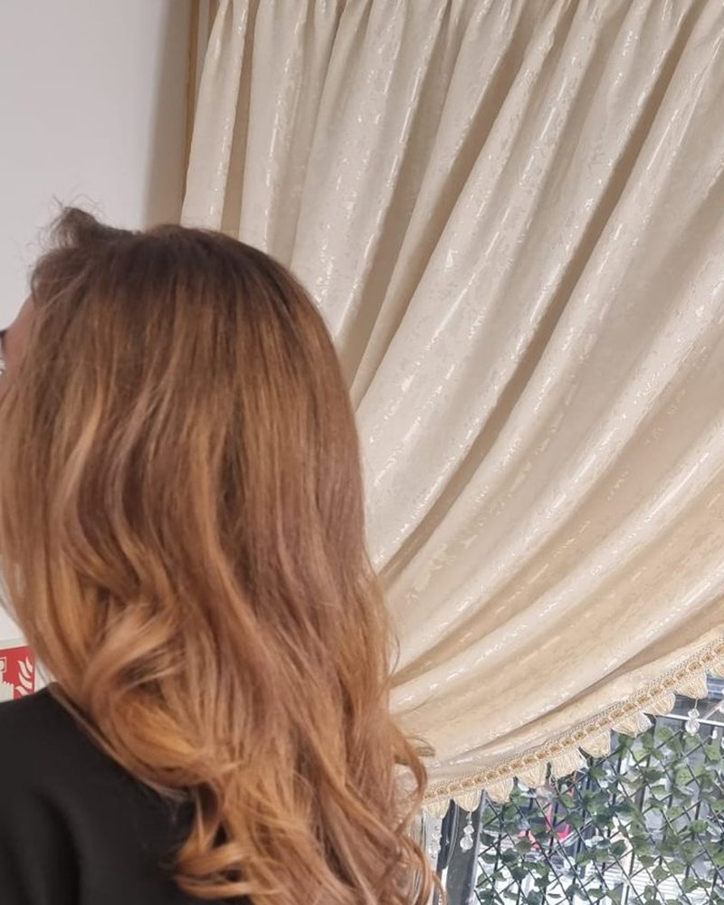 Hand-painted caramel balayage